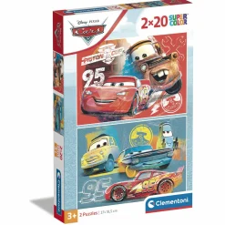 CLEMENTONI – supercolor puzzle disney cars – 20 pezzi, 24808> Puzzle Per Bambini