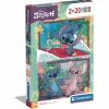 CLEMENTONI – supercolor puzzle disney stitch – 2×20 pezzi, 24809> Puzzle Per Bambini