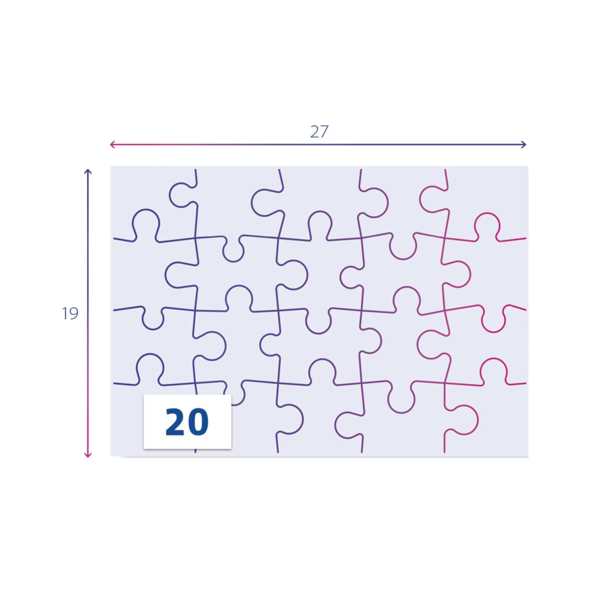 CLEMENTONI – supercolor puzzle disney stitch – 2×20 pezzi, 24809> Puzzle Per Bambini