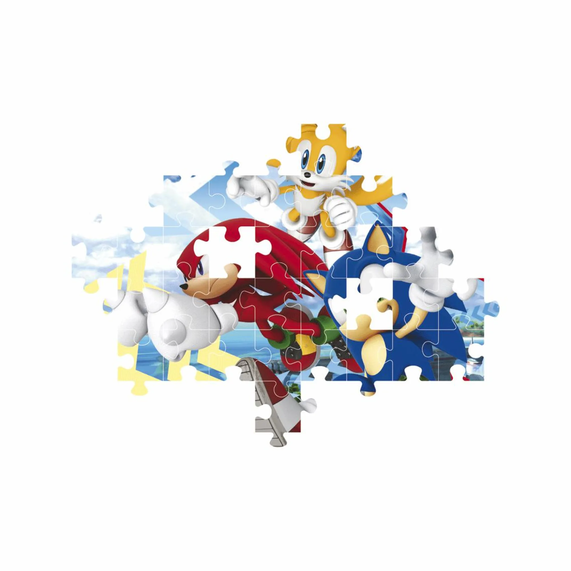 CLEMENTONI – supercolor puzzle sonic – 104 pezzi, 27267> Puzzle Per Bambini