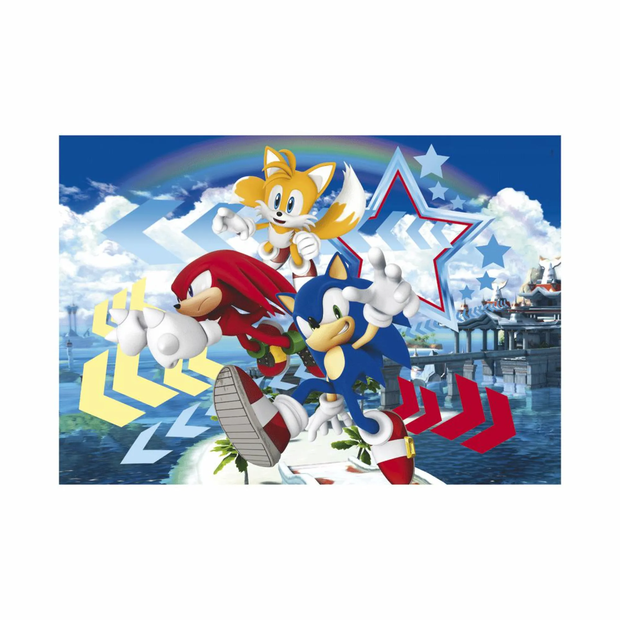 CLEMENTONI – supercolor puzzle sonic – 104 pezzi, 27267> Puzzle Per Bambini