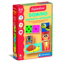 SAPIENTINO Clementoni domino numeri e animali 16841 – gioco educativo con numeri e animali> Giochi Educativi In Legno
