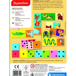 SAPIENTINO Clementoni domino numeri e animali 16841 – gioco educativo con numeri e animali><noscript><img width=