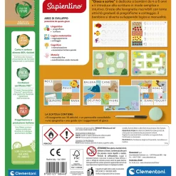 SAPIENTINO Clementoni imparo a scrivere 16844 – gioco educativo scrittura per bambini> Giochi Educativi In Legno