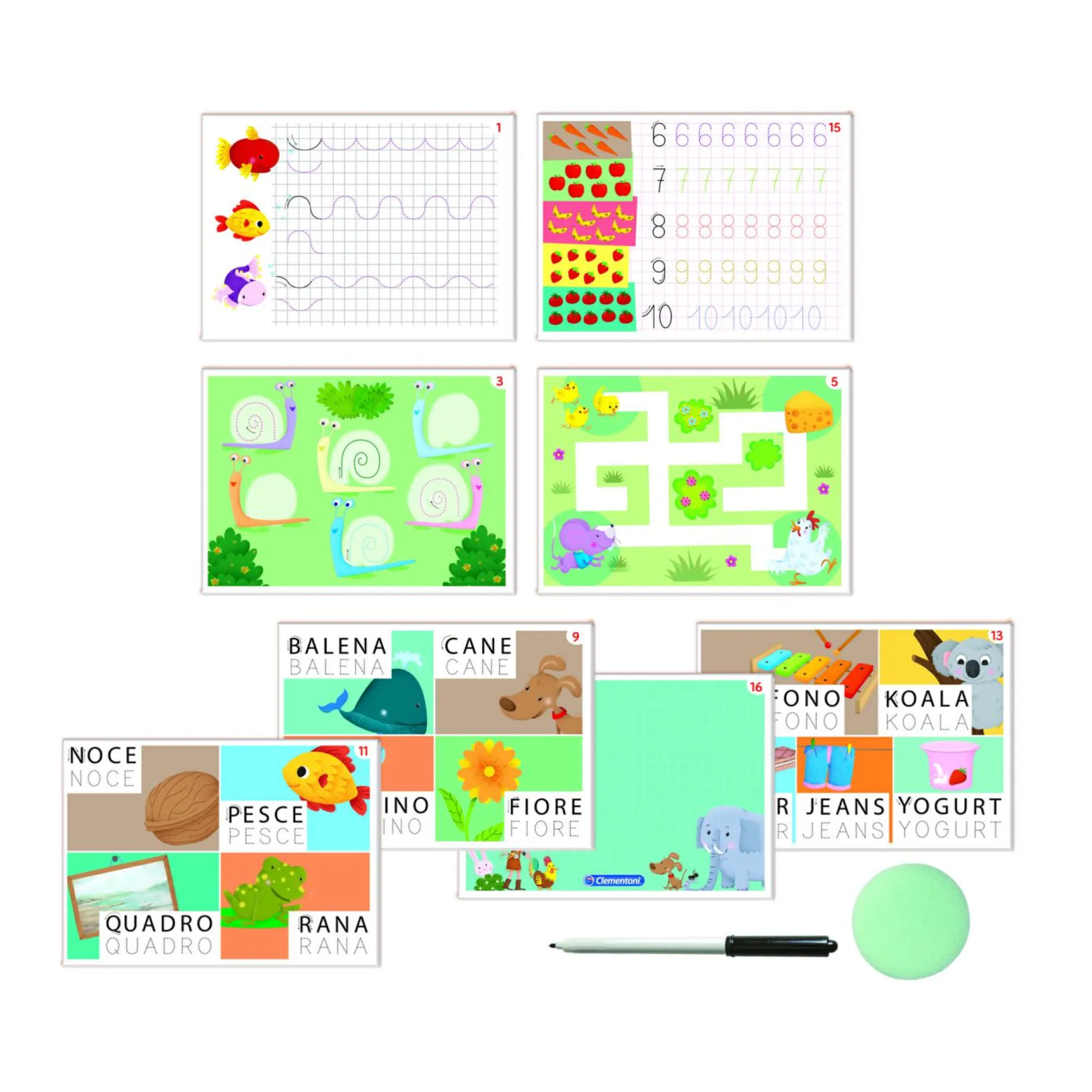 SAPIENTINO Clementoni imparo a scrivere 16844 – gioco educativo scrittura per bambini> Giochi Educativi In Legno