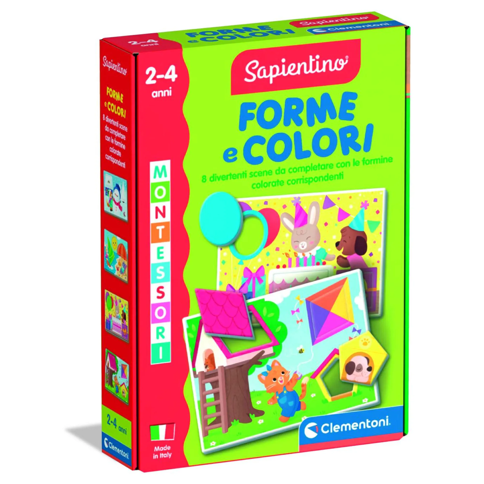 SAPIENTINO Clementoni montessori forme e colori 16847 – gioco educativo per bambini> Primi Apprendimenti
