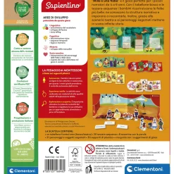 SAPIENTINO Clementoni montessori mille e una fiaba 16846 – gioco montessori per bambini> Giochi Educativi In Legno