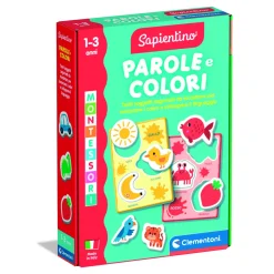 SAPIENTINO Clementoni montessori parole e colori 16849 – gioco montessori educativo> Primi Apprendimenti