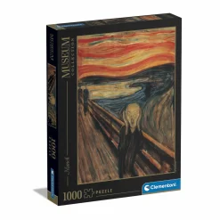 CLEMENTONI puzzle museum collection – munch, “the scream” – 1000 pezzi, puzzle adulti> Puzzle Per Adulti|Puzzle 1000 Pezzi