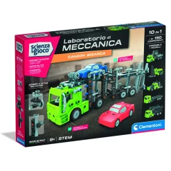 CLEMENTONI scienza & gioco car transporter 19391 – kit per costruire veicolo trasportatore> Giochi Scientifici