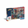 CLEMENTONI supercolor puzzle 4in1 marvel spiderman – 1×12 + 1×16 + 1×20 + 1×24 pezzi, puzzle bambini 3 anni> Puzzle Per Bambini