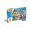CLEMENTONI supercolor puzzle 4in1 sonic – 1×12 + 1×16 + 1×20 + 1×24 pezzi, puzzle bambini 3 anni> Puzzle Per Bambini