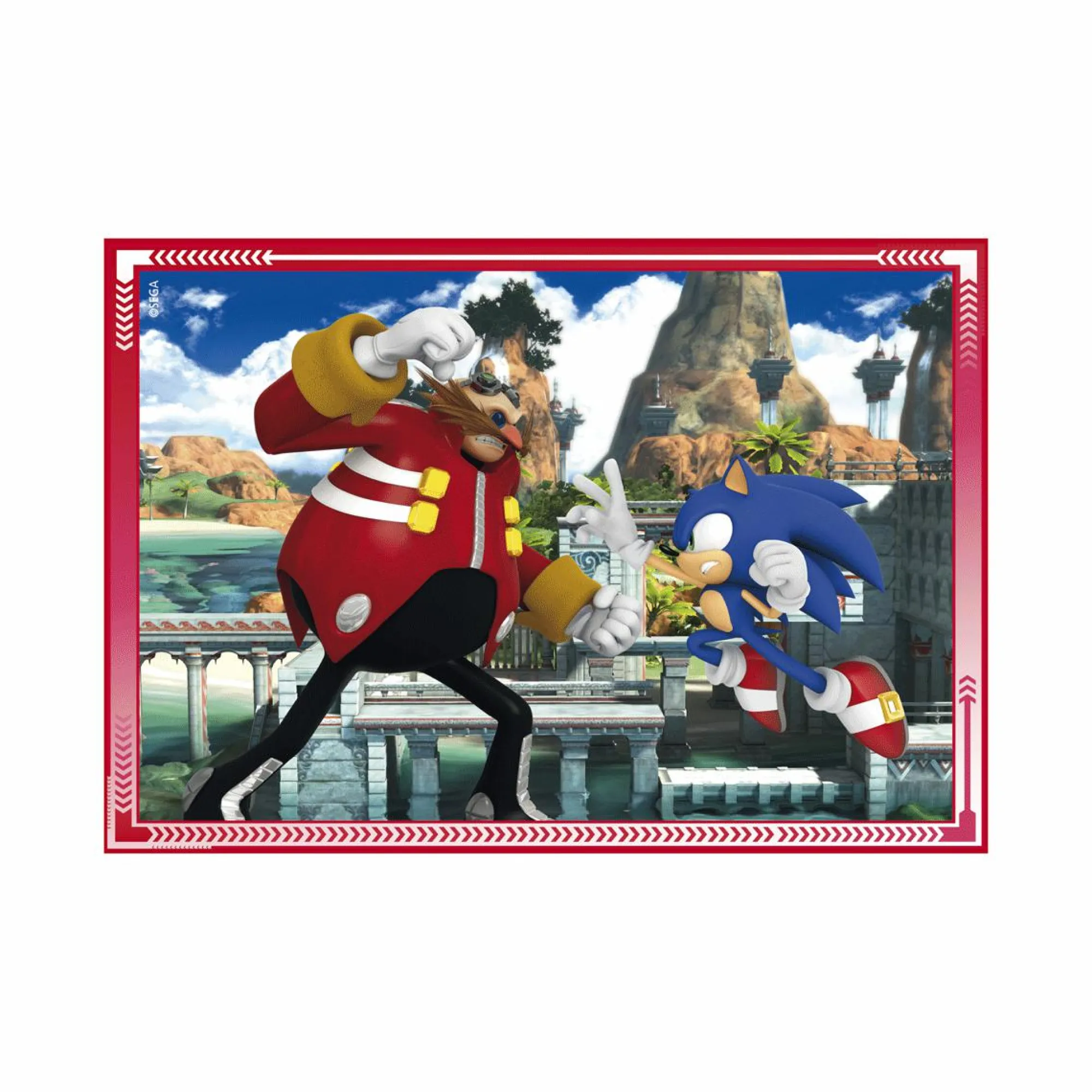 CLEMENTONI supercolor puzzle 4in1 sonic – 1×12 + 1×16 + 1×20 + 1×24 pezzi, puzzle bambini 3 anni> Puzzle Per Bambini