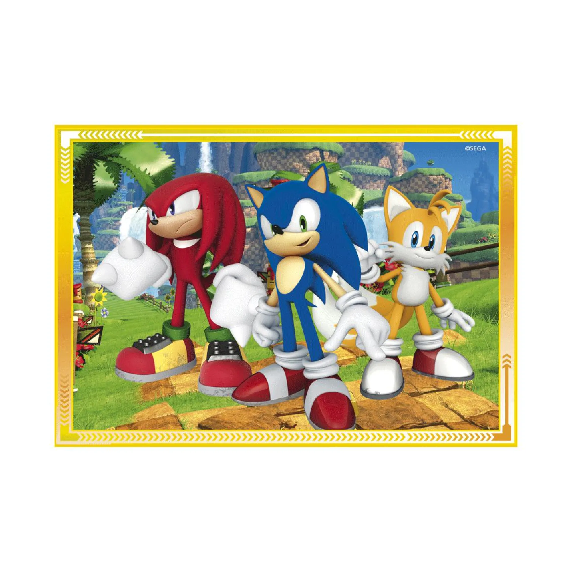 CLEMENTONI supercolor puzzle 4in1 sonic – 1×12 + 1×16 + 1×20 + 1×24 pezzi, puzzle bambini 3 anni> Puzzle Per Bambini