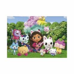 CLEMENTONI supercolor puzzle gabby’s dollhouse – 24 maxi pezzi, puzzle bambini 3 anni> Puzzle Per Bambini