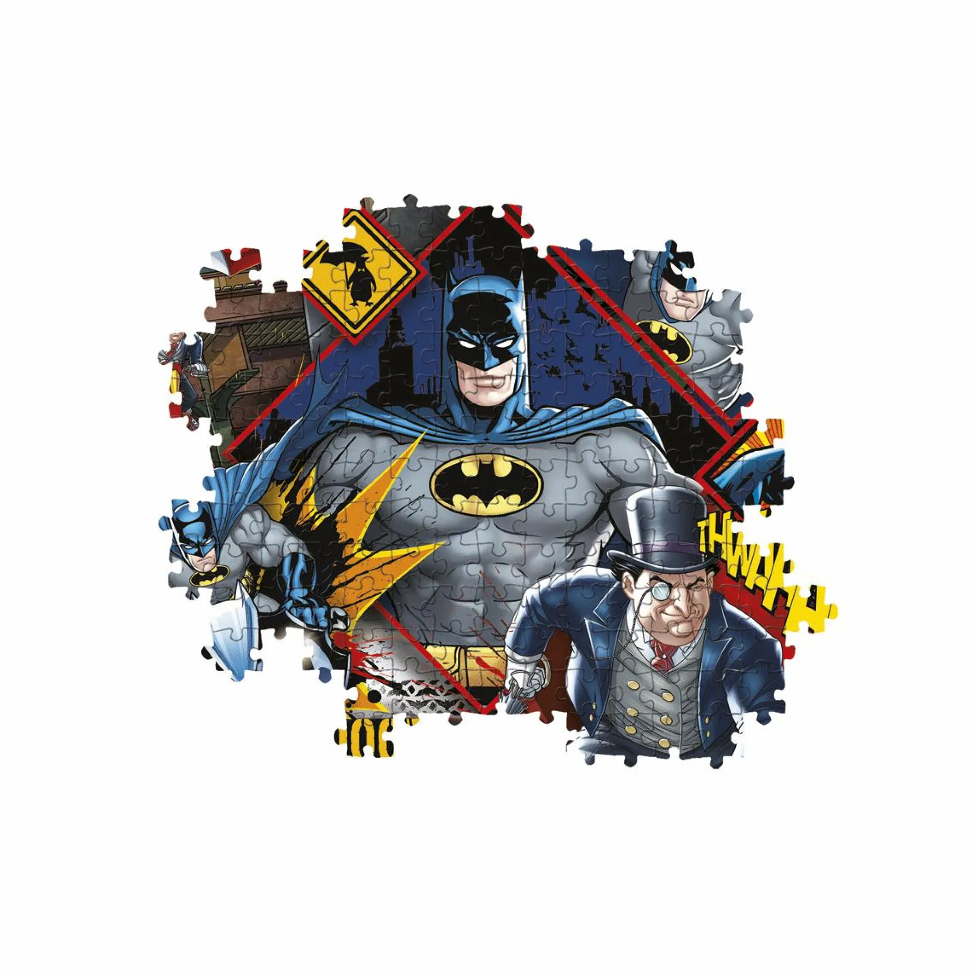 CLEMENTONI supercolor puzzle batman – 180 pezzi, puzzle bambini 7 anni> Puzzle Per Bambini