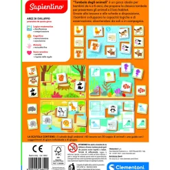 SAPIENTINO Clementoni tombola degli animali 16842 – gioco tradizionale tombola per bambini><noscript><img width=