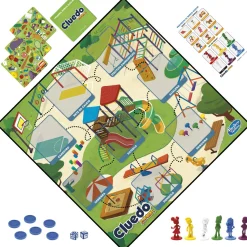 HASBRO GAMING Cluedo junior, gioco in scatola , tabellone fronte-retro, 2 giochi in 1, gioco di mistero per bambini e bambine più piccoli, giochi da tavolo per bambini e bambine><noscript><img width=