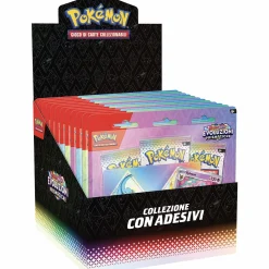POKEMON Collezione assortita con adesivi dell’espansione  scarlatto e violetto – evoluzioni prismatiche><noscript><img width=
