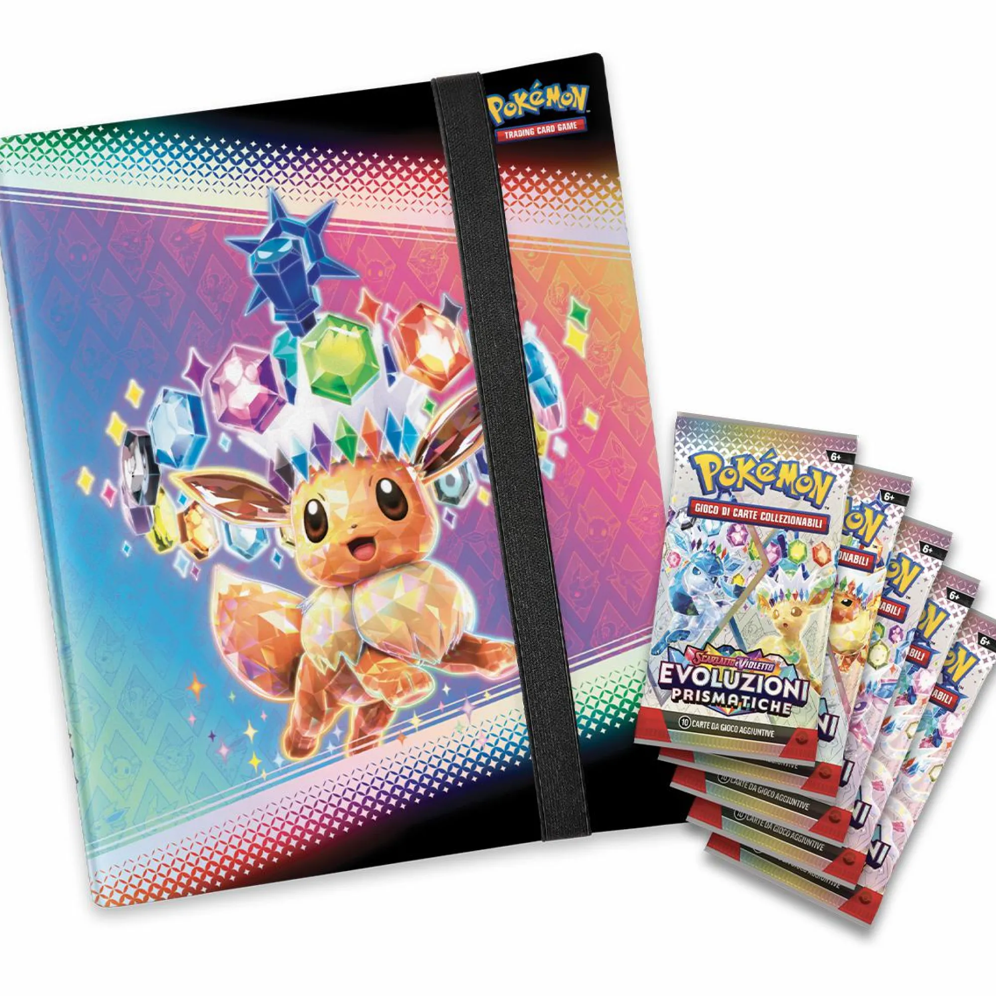 POKEMON Collezione con raccoglitore dell’espansione scarlatto e violetto – evoluzioni prismatiche> Giochi Di Carte