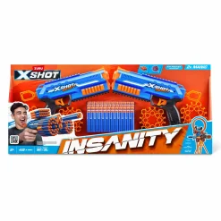 X-SHOT Confezione combo di pistole xshot insanity double manic (48 dardi)> Giochi Di Abilità E Sport