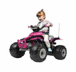 Peg Perego Corral t-rex 330w pink –> Cavalcabili Elettrici