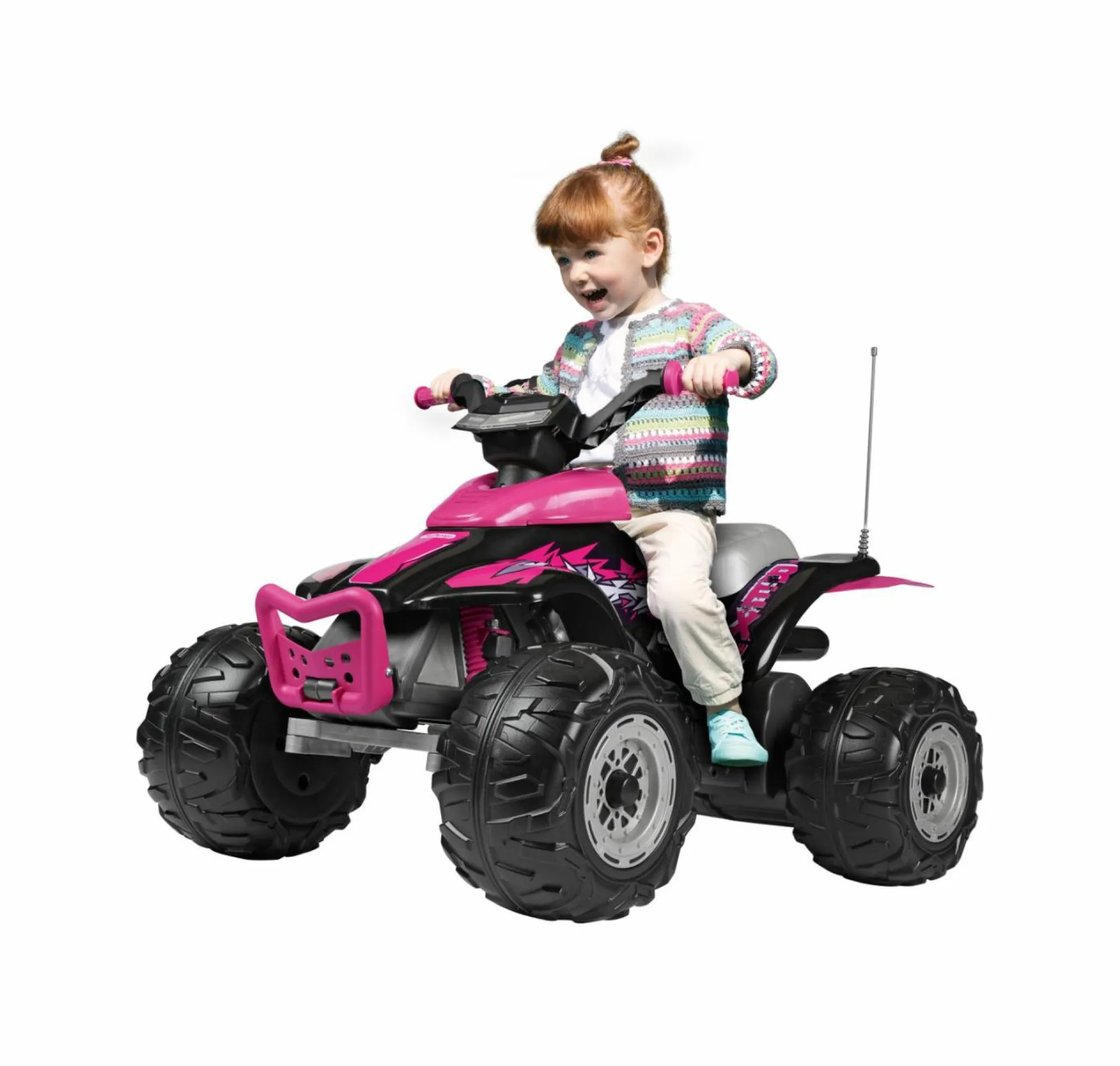 Peg Perego Corral t-rex 330w pink –> Cavalcabili Elettrici