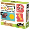 HEADU Cosa mangiano i cuccioli – gioco educativo per bambini – logica e manualità> Primi Apprendimenti