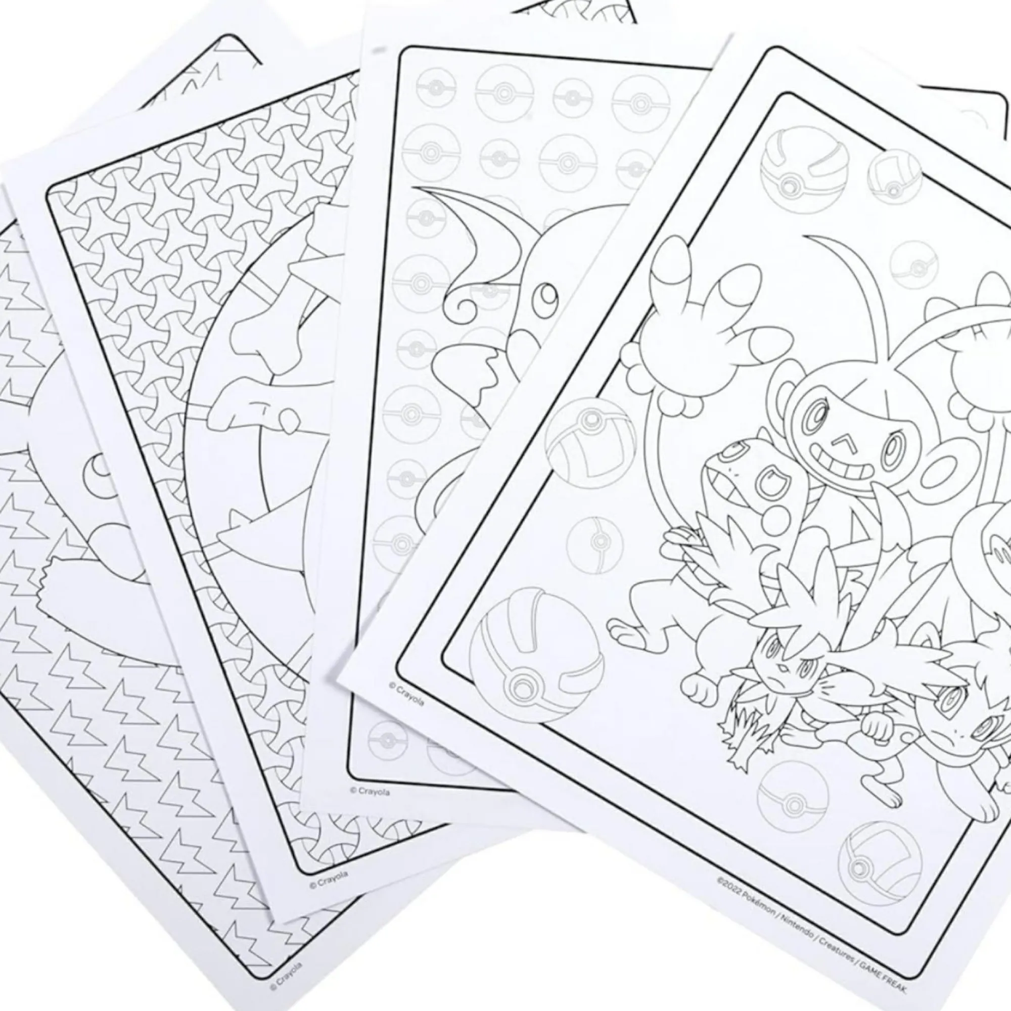 POKEMON Crayola – album da colorare con sticker , 32 pagine divertenti e 4 fogli di adesivi inclusi, 04-2740> Kit Artistici E Pittura