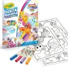 CRAYOLA – color wonder, coloring set con 18 pagine da colorare e 4 pennarelli senza macchia, soggetto unicreatures> Kit Artistici E Pittura