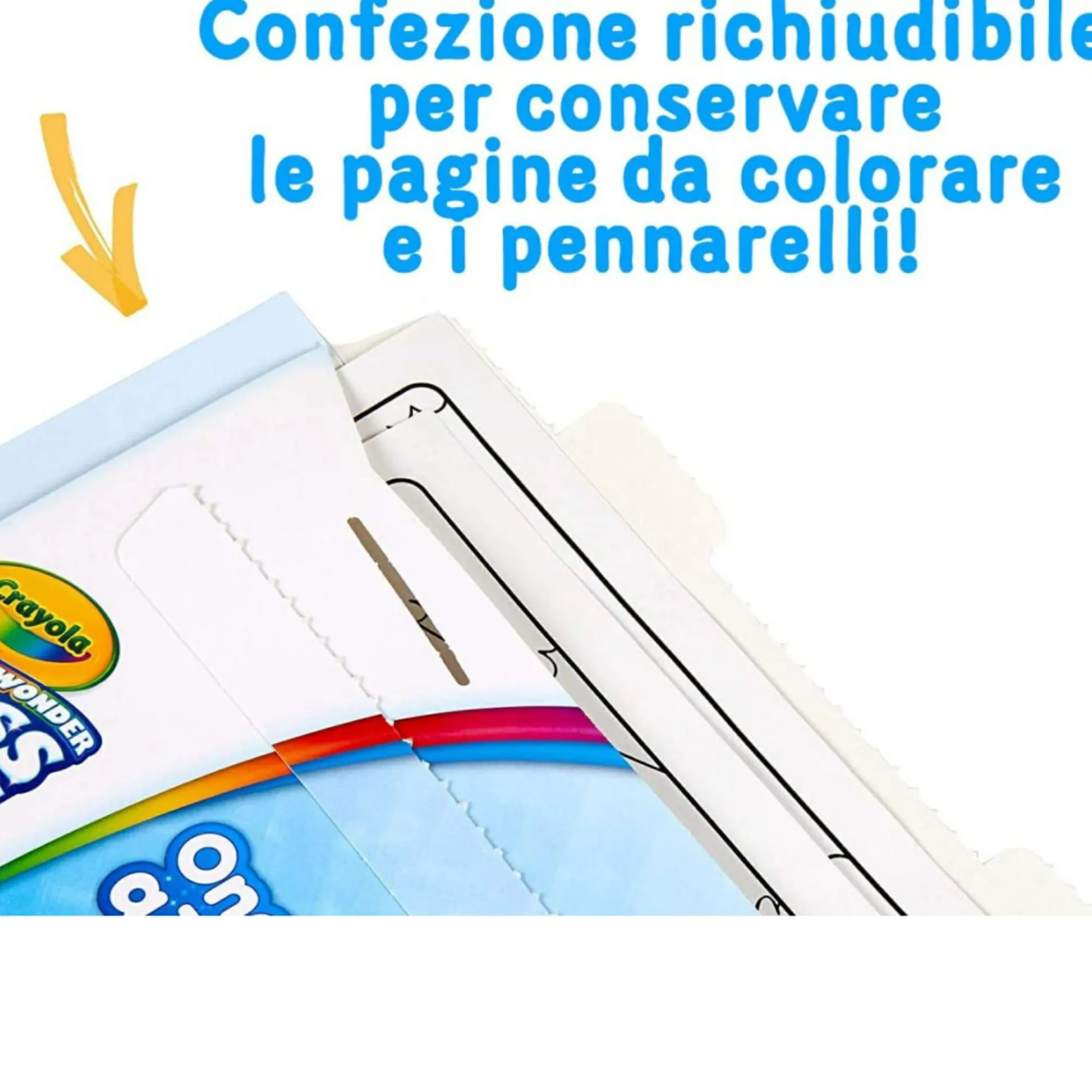 Paw Patrol Crayola – color wonder, coloring set con 18 pagine da colorare e 4 pennarelli senza macchia, soggetto , attività creativa per bambini> Kit Artistici E Pittura