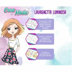 CRAYOLA creations – crea la moda – lavagnetta luminosa con accessori><noscript><img width=