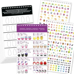 CRAYOLA creations – nail art album, set da disegno con stickers per creare bozzetti di unghie, 04-1275> Kit Artistici E Pittura