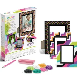 CRAYOLA creations – set cornici portafoto personalizzabili con cristalli colorati, attività creativa e regalo per bambine, da 8 anni> Kit Artistici E Pittura