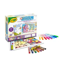 CRAYOLA kit creativo stencil & colouring – impara a disegnare><noscript><img width=