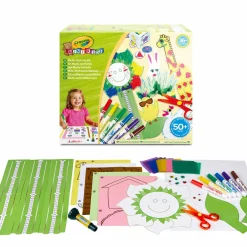 CRAYOLA mini kids – set multi-attività per realizzare lavoretti creativi, con pennarelli, forbicine, colla, oltre 50 pezzi attività creativa per bambini e bambine da 3 anni> Kit Artistici E Pittura