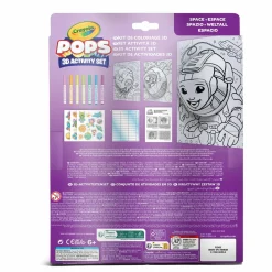CRAYOLA pops 3d activity set spazio e astronauti – colora e crea disegni tridimensionali> Kit Artistici E Pittura