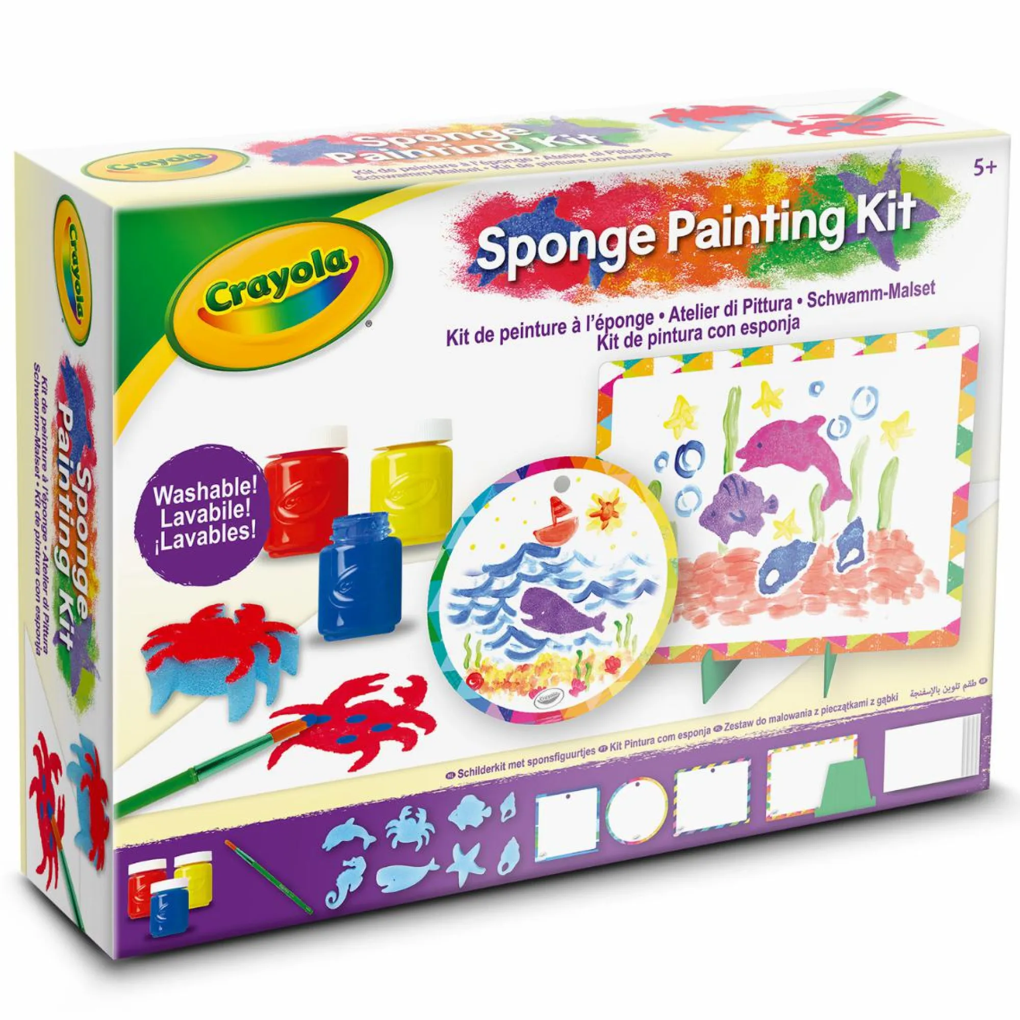 CRAYOLA set atelier di pittura – dipingi con tempere lavabili, attività creativa per bambini> Kit Artistici E Pittura