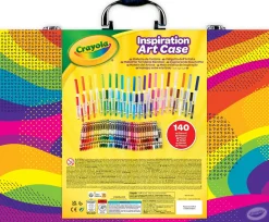 CRAYOLA valigetta colori arcobaleno – kit creativo con 140 pezzi assortiti, età consigliata: 5-10 anni> Kit Artistici E Pittura