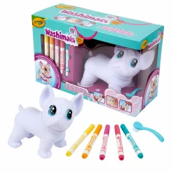 CRAYOLA washimals jumbo pets – big wilbur il grande cagnolino da colorare lavare e ricolorare, 15cm, gioco e regalo per bambini da 3 anni> Kit Artistici E Pittura