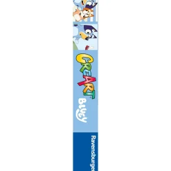 CREART serie junior, bluey, kit dipingere con i numeri, contiene 2 tavole prestampate, pennello, col – ravensburger><noscript><img width=