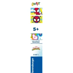 CREART serie junior, spidey, kit dipingere con i numeri, contiene 2 tavole prestampate, pennello, co – ravensburger> Kit Artistici E Pittura