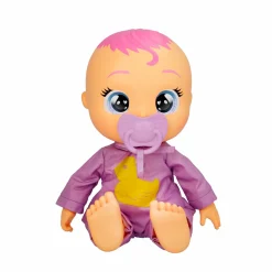 CRY BABIES bathtime zoe, bambola che fa il bagnetto e reagisce con suoni in acqua, corpo impermeabile ed accappatoio incluso><noscript><img width=