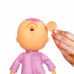 CRY BABIES bathtime zoe, bambola che fa il bagnetto e reagisce con suoni in acqua, corpo impermeabile ed accappatoio incluso><noscript><img width=