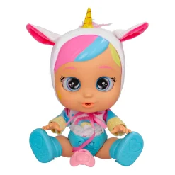 CRY BABIES daycare dreamy – bambola bebè unicorno con accessori, suoni realistici, piange lacrime vere><noscript><img width=