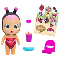 CRY BABIES magic tears beach babies, bambola singola assortita  da collezionare con costumi che piangono lacrime vere><noscript><img width=