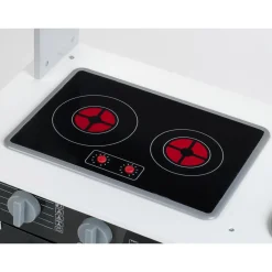 MIELE Cucina in legno con luci e suoni – fornello, microonde, lavello estraibile e accessori inclusi – 70x30x91 cm><noscript><img width=