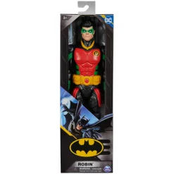 DC COMICS , action figure robin armatura, supereroe giocattolo in scala, personaggio mondo batman alto 30 cm, supereroe con 11 punti di articolazione, giochi per bambini e bambine, 3+ anni> Action Figures