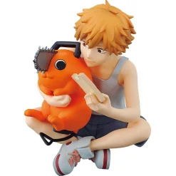 NO BRAND Denji & pochita 7cm – action figure pvc chainsaw man break time vol.3> Gadget E Idee Regalo Per Adulti|Gadget