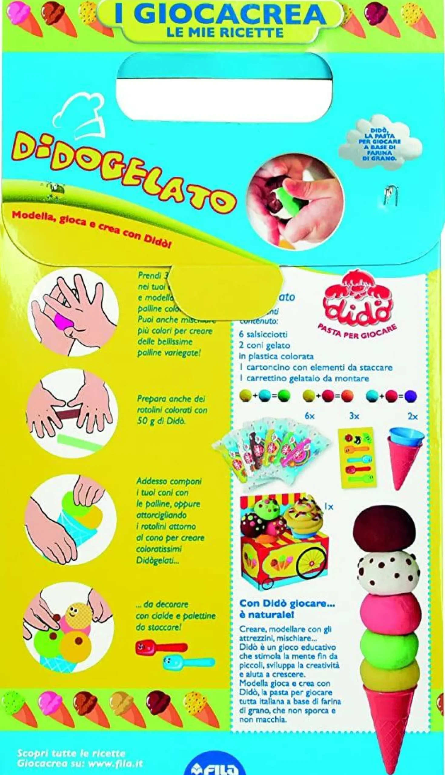 DIDO' Dido giocacrea gelato> Plastilina E Pasta Modellabile